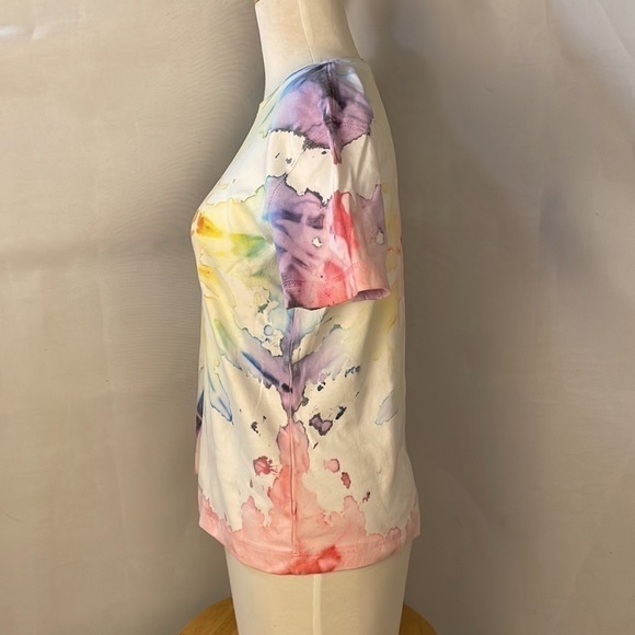 𝅺van Heusen Rainbow Tye Dye 100% Cotton Tee T-Shirt - Picture 4 of 7